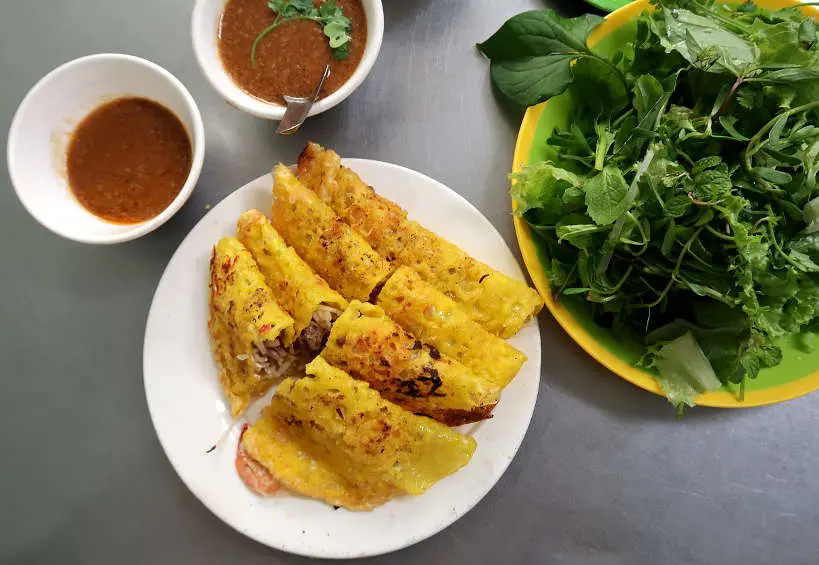 Banh Xeo Vietnamese Sizzling Crepes Danang Food by AuthenticFoodQuest