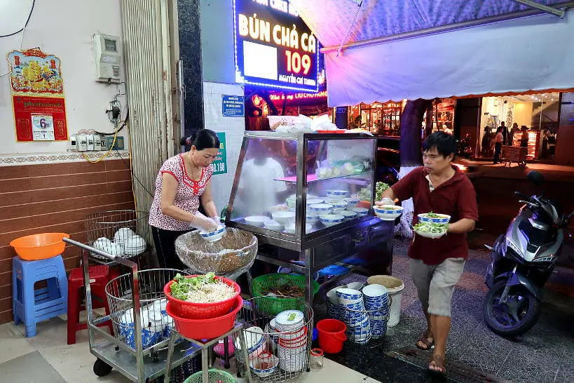 Bun Cha Ca 1019 Best Place to Eat in Danang by AuthenticFoodQuest