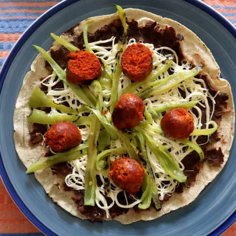 Homemade tlayudas oaxaquena by Authentic Food Quest for tlayuda recipe