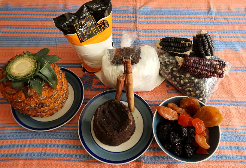 Ingredients for mazamorra morada recipe by Authentic Food Quest