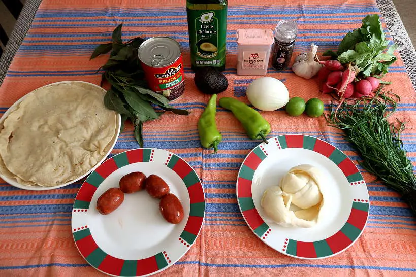 Ingredients for Tlayudas Recipe by Authentic Food Quest