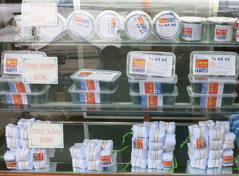 Tre Ba De packages Traditional Fermented Rolls specialty Food in Danang by AuthenticFoodQuest