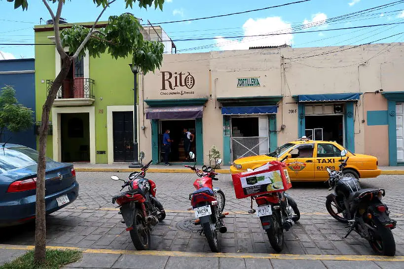 Rito Chocolate store  in Oaxaca Mexico by AuthenticFoodQuest