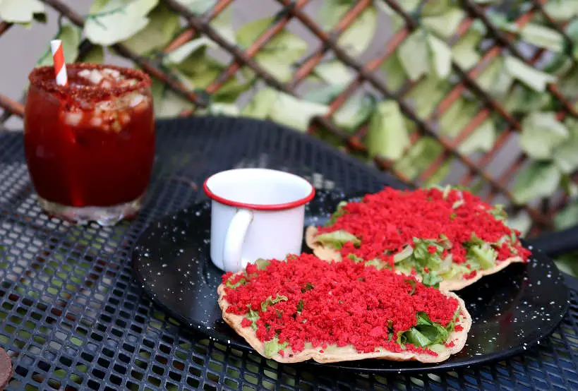 Tostadas with Salchicha Oaxaquena for Oaxaca Foods by Authentic Food Quest