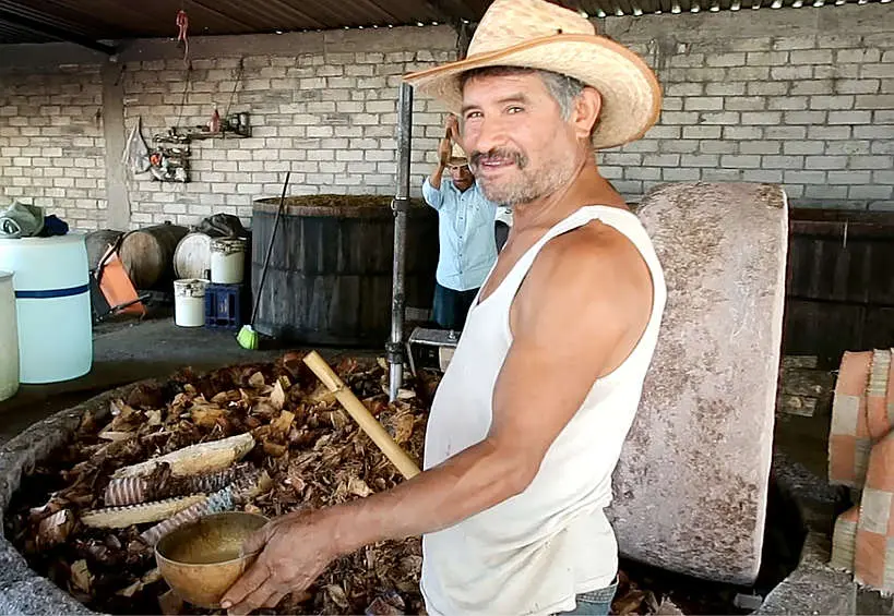  Crispin owner of Geü Beez distillery on mezcal tour Oaxaca by Authentic Food Quest