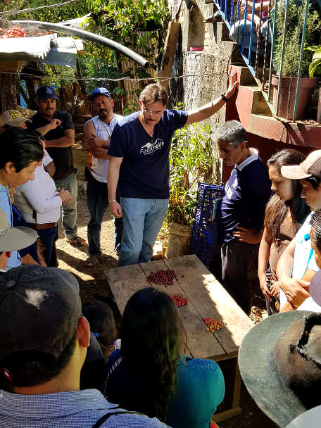 Enrique Lopez at Finca Chelin Inovacafe in Oaxaca Mexico by Authentic Food Quest