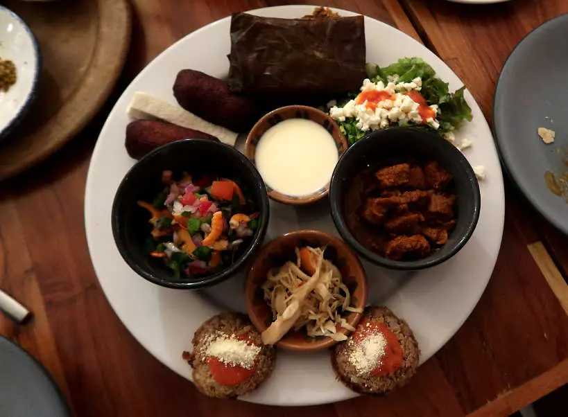 Plate of Ismena cuisine at Zandunga Restaurant by Authentic Food Quest
