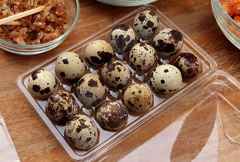 Quail Eggs for Vietnamese Pizza by AuthenticFoodQuest