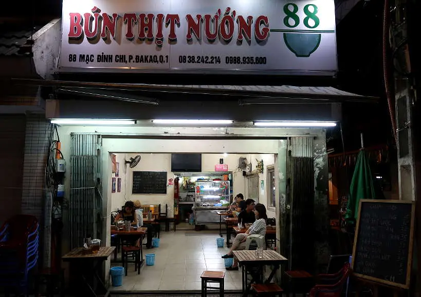 Bun Thit Nuong 88 Restaurant in Saigon by Authentic Food quest