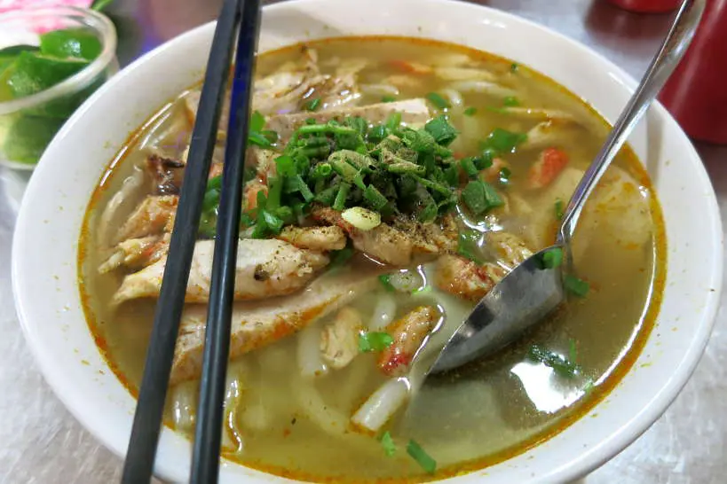 Crab noodle soup food in Saigon by Authentic Food Quest