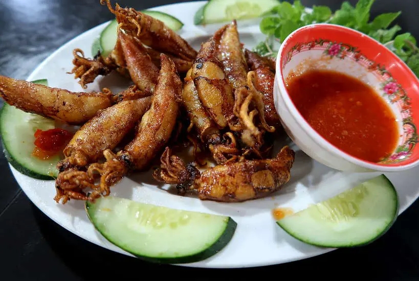 Grilled squid Seafood in Hoi An by Authentic Food Quest