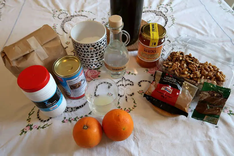 Ingredients for Melomakarona Recipe by Authentic Food Quest