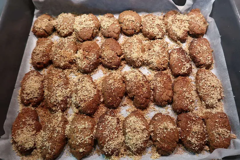 Melomakarona cookies finished by Authentic Food Quest