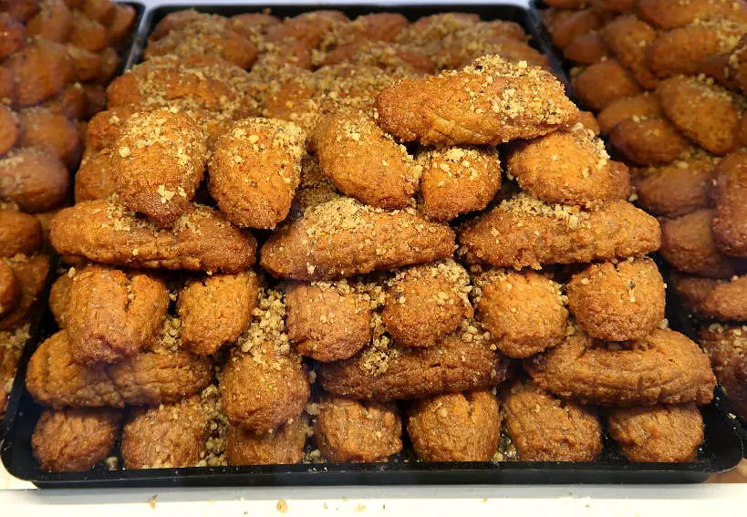Melomakarona Cookies at the Bakery in Chania Crete by Authentic Food Quest
