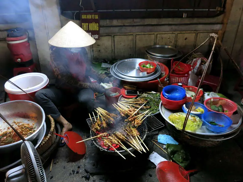 Street food vendor Banh Uot Thit Nuong Hoi An by Authentic Food Quest