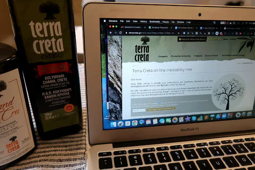 Terra Creta traceability olive oil by Authentic Food Quest