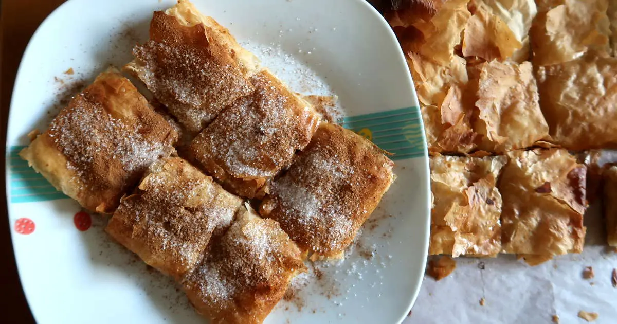 Bougatsa Pastry from Chania Crete by AuthenticFoodQuest