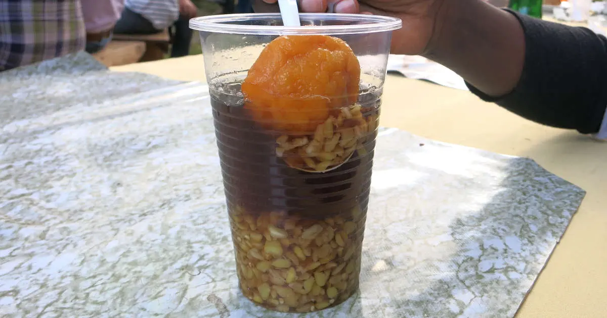 Mote Con Huesillo one of the best Drinks in Chile by AuthenticFoodQuest