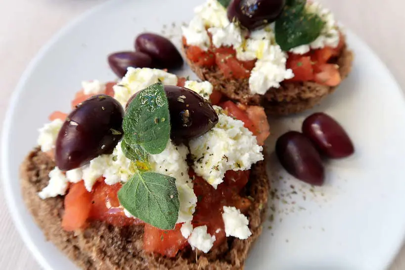 Cretan Dakos with fresh oregano by Authentic Food Quest