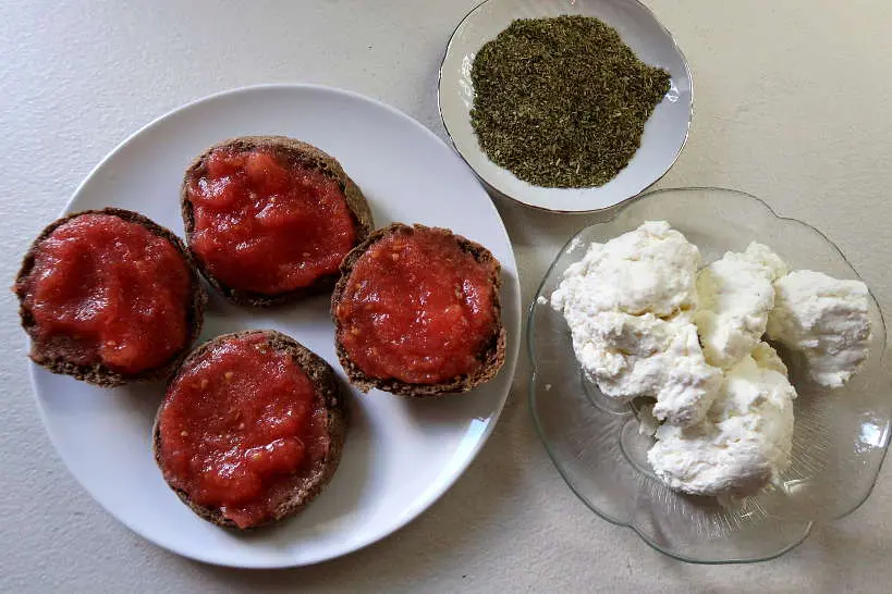 Mizithra cheese for dakos salad by Authentic Food Quest