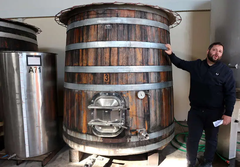 Afshin Molavi at Manousakis Winery by Authentic Food Quest