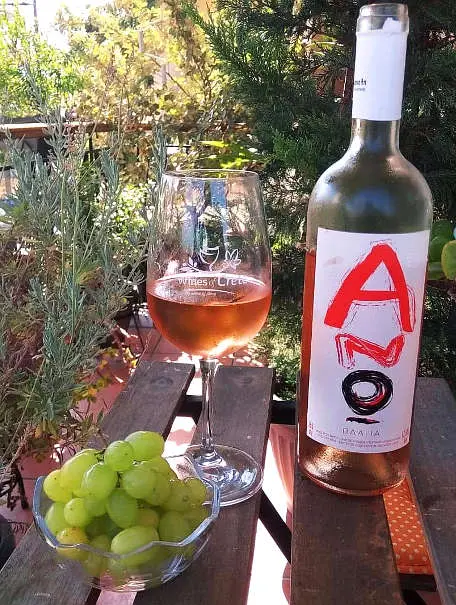 Anoskeli Rose Cretan Wine by AuthenticFoodQuest