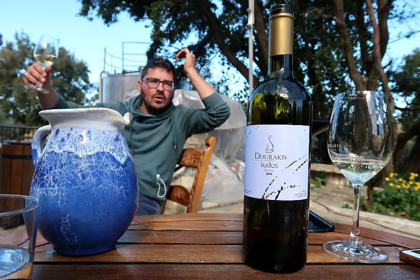 Antonis Dourakis with Dourakis wines Crete by Authentic Food Quest