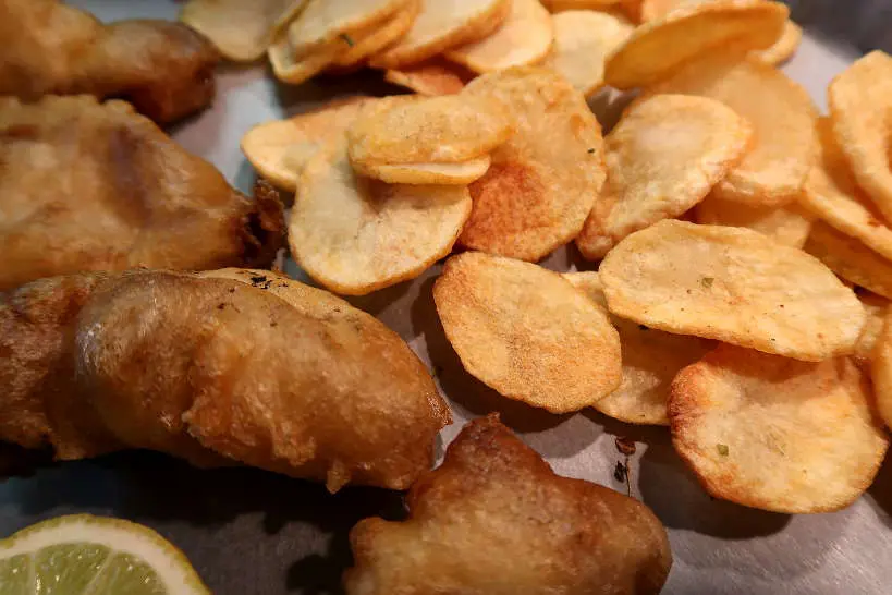 Fish and Chips at Bakaliarakia Chania crete   by AuthenticFoodQuest