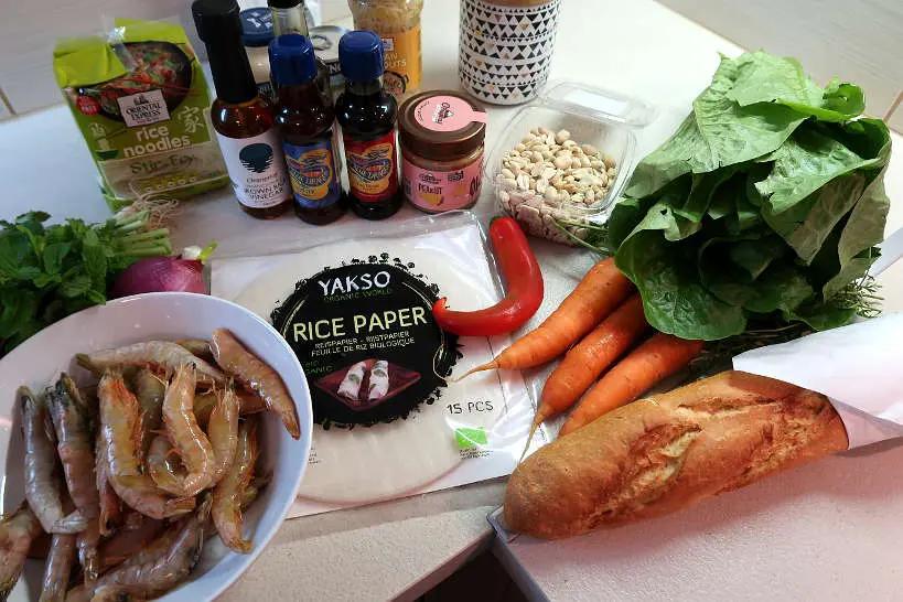 Ingredients for Vietnamese cooking classes with the Chef and the Dish by Authentic Food Quest