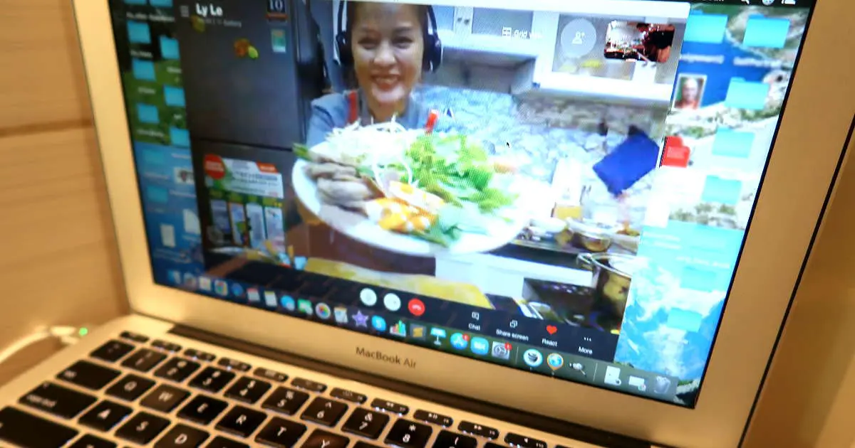 Preparation Plate for Making Spring rolls during on Online Vietnamese Cooking Class with The Chef and The Dish by AuthenticFoodQuest