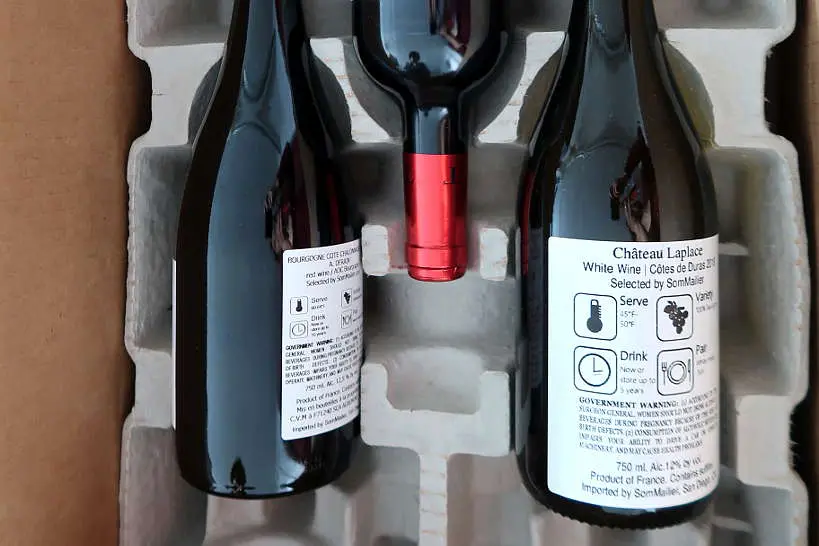 Back of the French Wine Bottles by AuthenticFoodQuest
