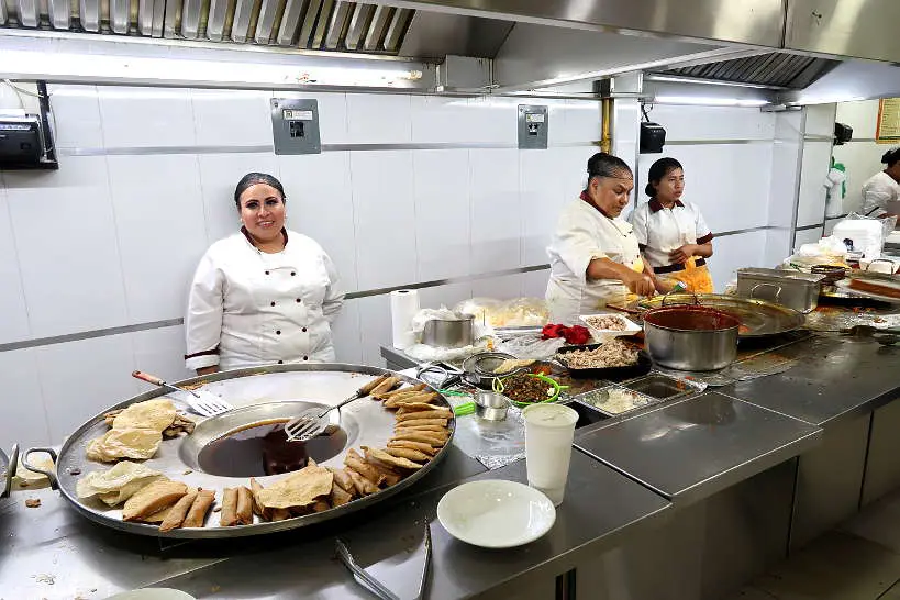 Kitchen at Cenaduria Dona Guille a Guadalajara Restaurant by AuthenticFoodQuest