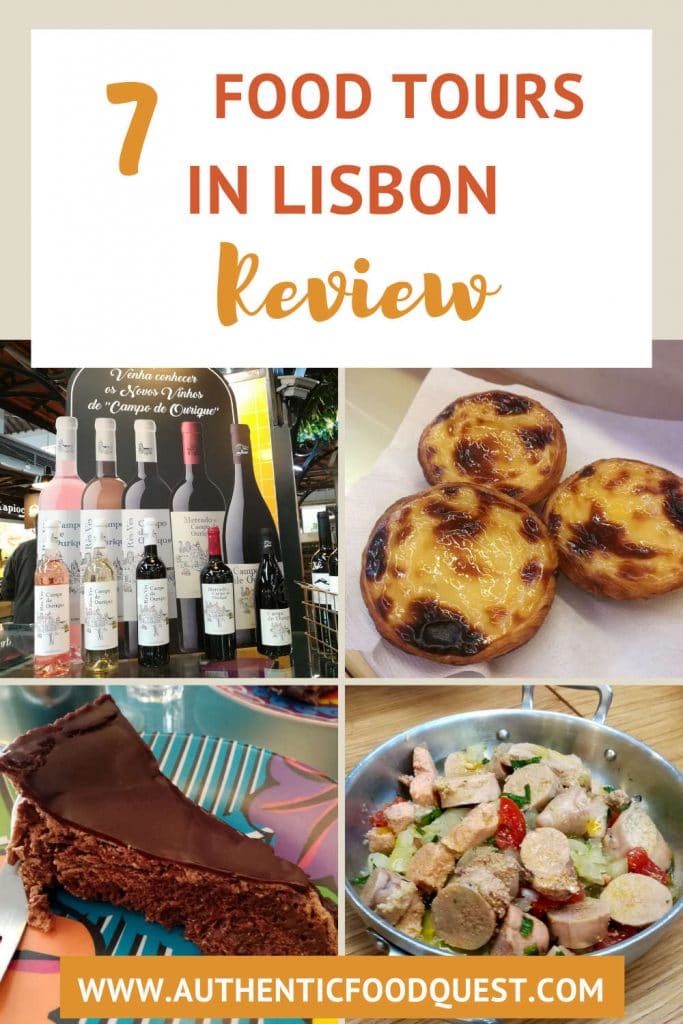 Pinterest best food tours in Lisbon by Authentic Food Quest