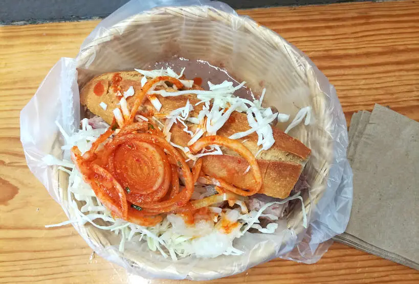 Tortas Ahogadas at Tortas Tono by AuthenticFoodQuest