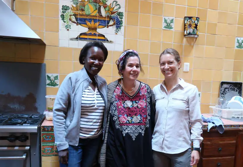 Rosemary and Claire with Susana Trilling by Authentic Food Quest