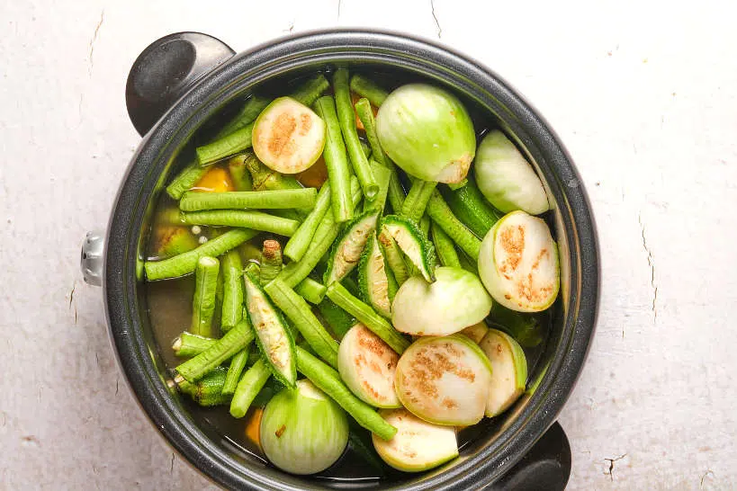 Vegetables Cooking for Pinakbet Ilocano Recipe by Authentic Food Quest