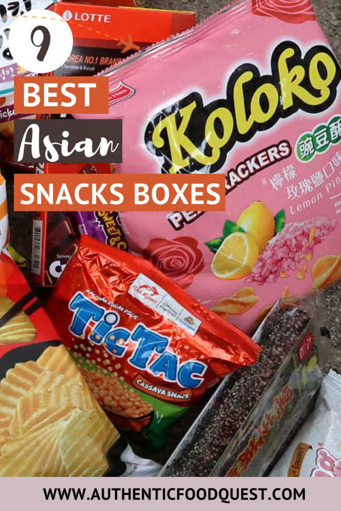 Pinterest Top Asian Snacks Box by Authentic Food Quest