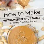 Pinterest Vietnamese Peanut Sauce by Authentic Food Quest