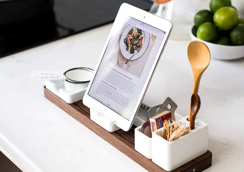 Tablet Stand Kitchen Cookbook by Authentic Food Quest