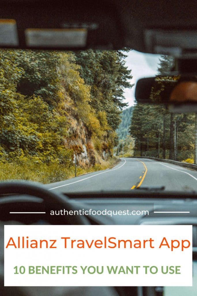 Pinterest The Allianz TravelSmart App by Authentic Food Quest