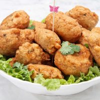 Appetizer dish Portuguese Cod fish Fritters by Authentic Food Quest