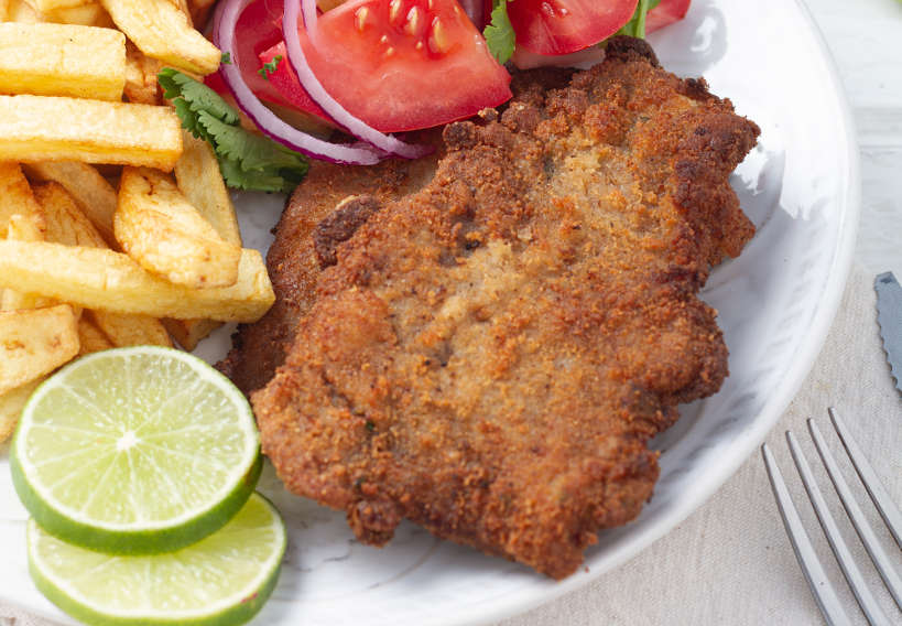 Argentine Milanesa Fried by Authentic Food Quest