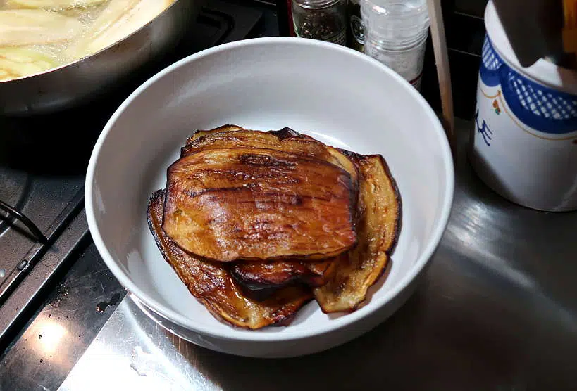 Eggplant Fried Sicilian Pasta by Authentic Food Quest