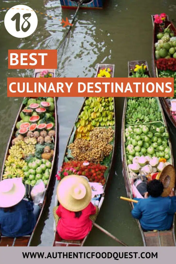 Pinterest Best Vacations for Foodies by Authentic Food Quest