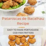 Pinterest Pataniscas de Bacalhau Recipe by Authentic Food Quest