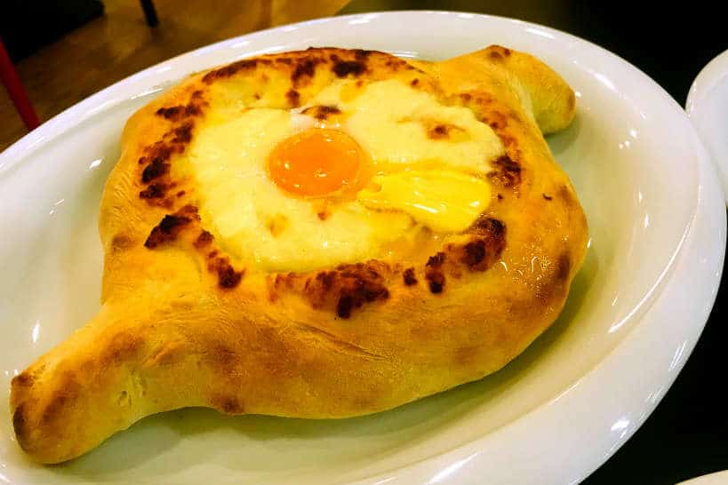 Khachapuri dish from Tbilisi Georgia by AuthenticFoodQuest