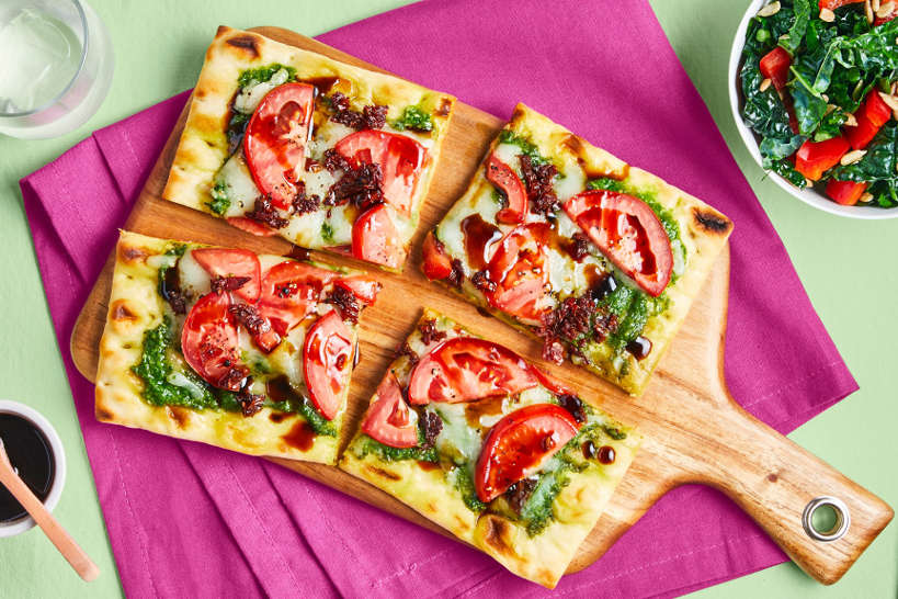 Green Chef Meal Kit Mediterranean Flat Bread by Authentic Food Quest