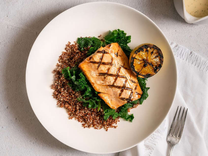 Home Bistro Meal Kits Grilled Salmon with Red Quinoa by Authentic Food Quest