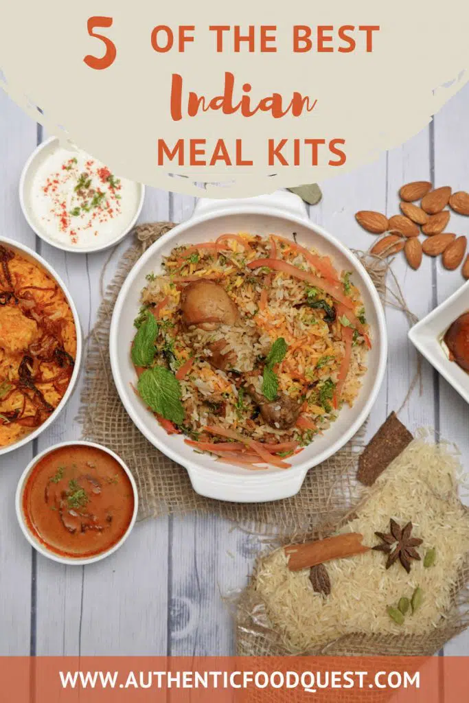 Pinterest Top Indian meal kit by Authentic Food Quest