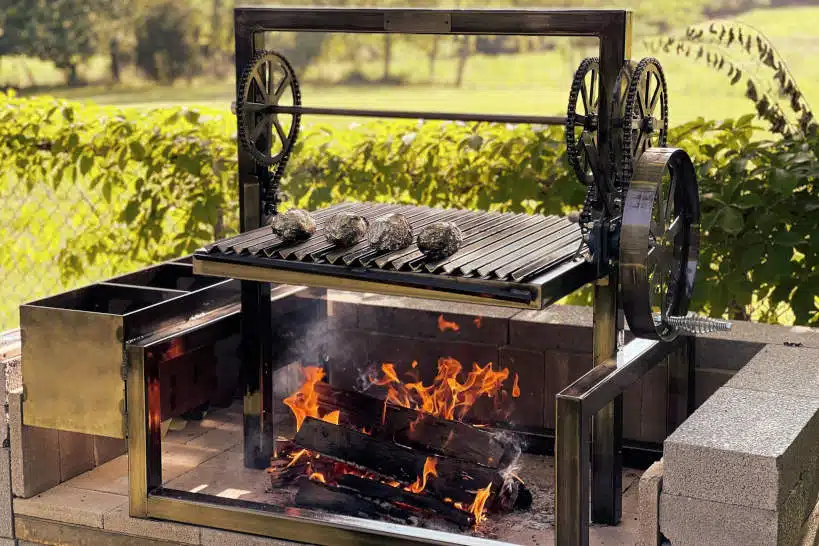 USA MADE 48 Argentine Wood Fired Parrilla Asado Grill Full-sized